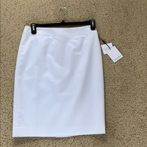 White A-Line Calvin Klein Skirt